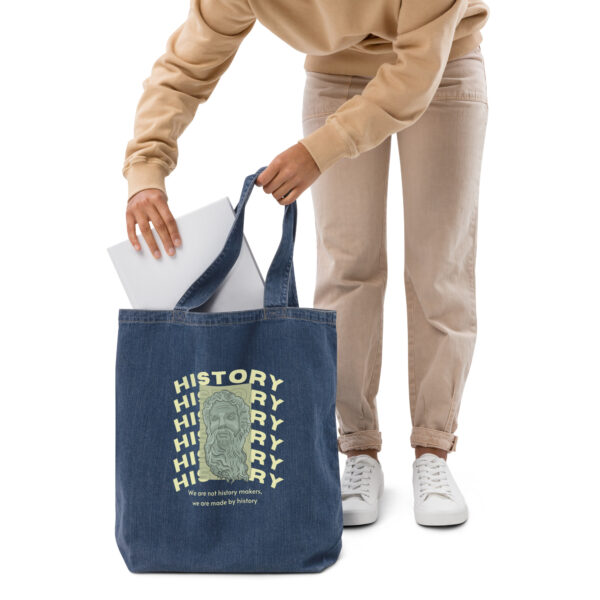 Organic denim tote bag - Image 3