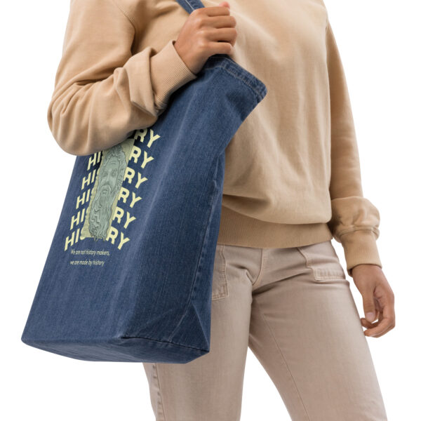 Organic denim tote bag - Image 4