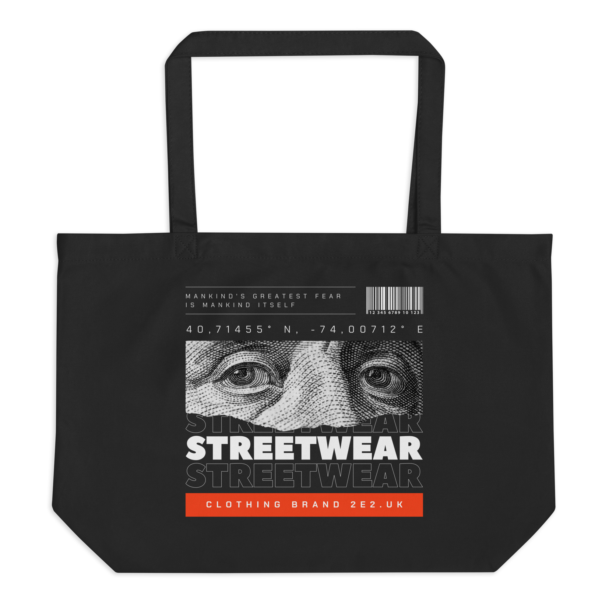 Streetwear Large organic tote bag