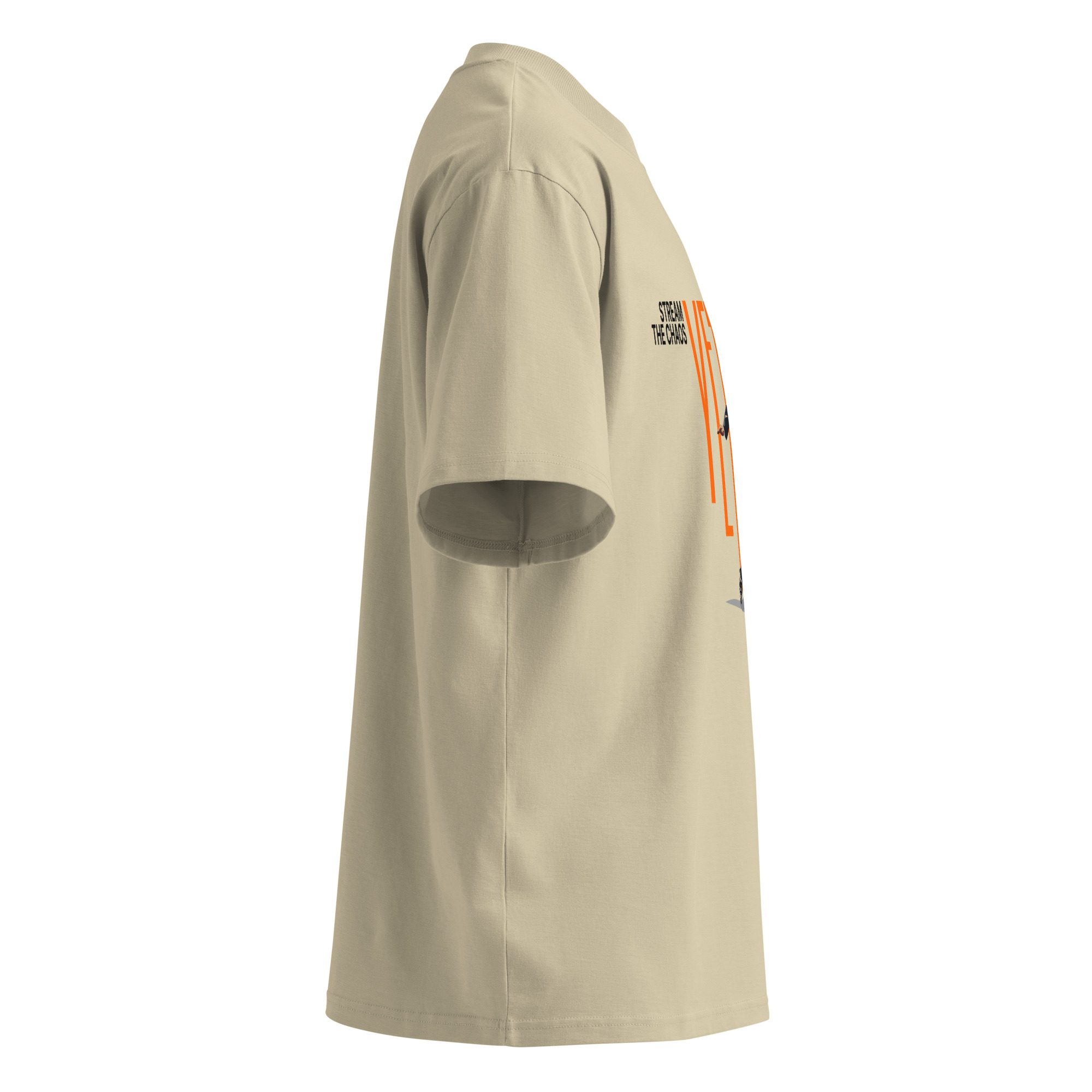 Yetozhee Dancer Unisex organic oversized high neck t-shirt - Image 4